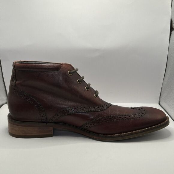 Cole Haan Liam Chukka Wingtip Leather Ankle Dress Shoes Brown Mens 8 EXCELLENT main image 16